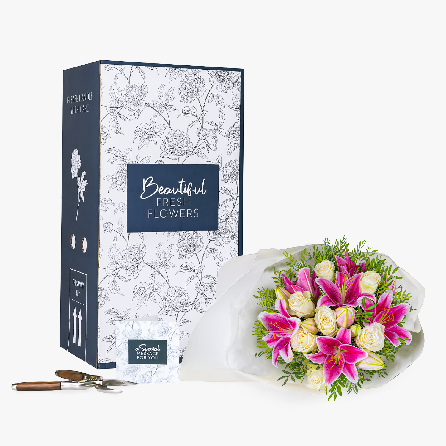 Classic Rose & Lily B&M Flowers