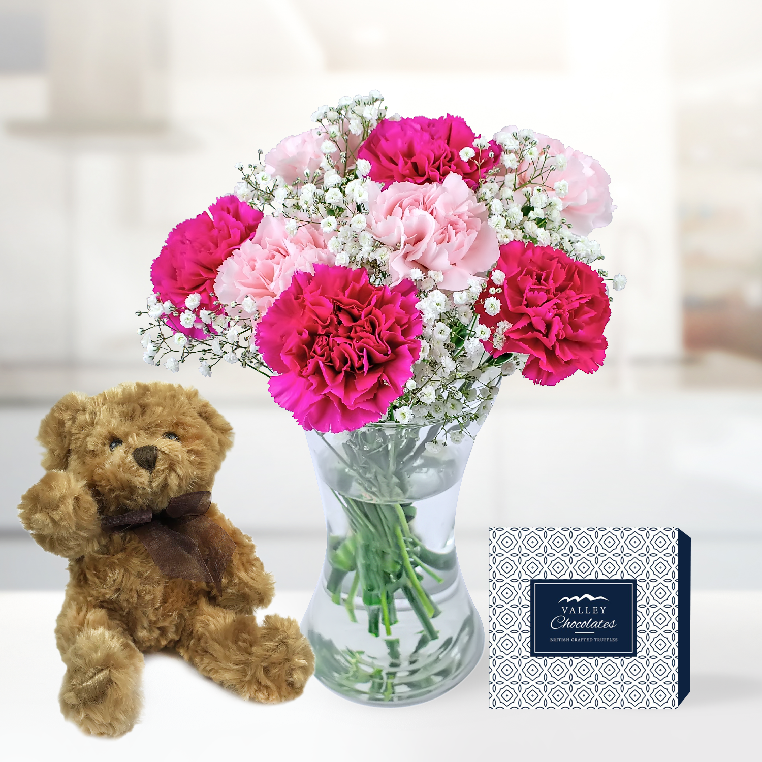 Carnation Collection Bundle B&M Flowers