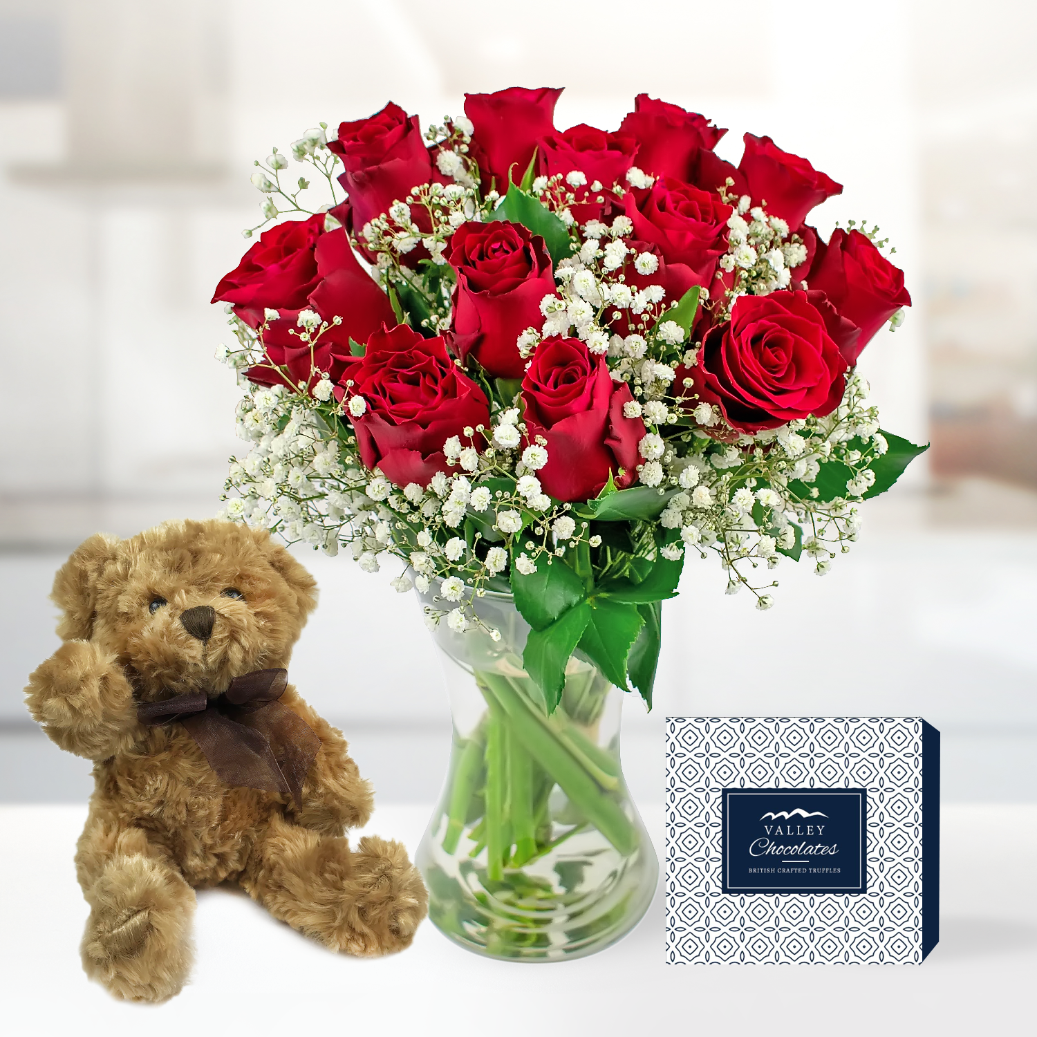 Roses for Romance Bundle B&M Flowers